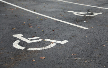 blue handicap sign, universal emblem of accessibility and inclusivity, conveys support, empathy and...