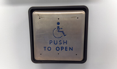 blue handicap sign, universal emblem of accessibility and inclusivity, conveys support, empathy and...
