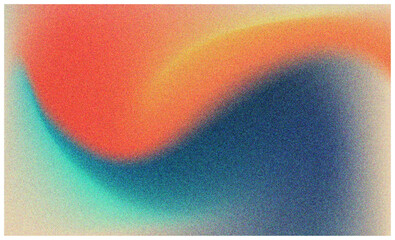 Abstract retro gradient color background. Noise grain texture trendy vintage gradation. Vector 90s illustration