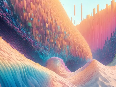 Abstract landscape of data harmonization backgrounds