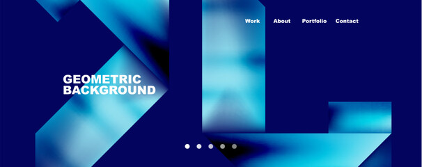 Trendy minimal geometric composition abstract background. Triangle fluid bright colors backdrop. Vector Illustration For Wallpaper, Banner, Background, Card, Book Illustration, landing page