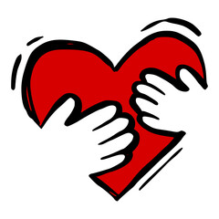 mom baby hand Charity icon