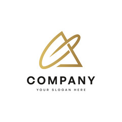 Letter A logo icon design template elements