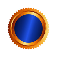 luxury blue gold award element design