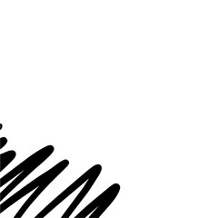 Abstract doodle corner border