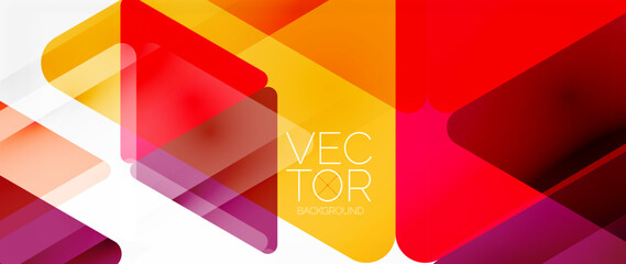 Abstract background. Color transparent triangles in mosaic style with shadow lines. Design for website headers, social media posts, digital art displays, presentations, branding elements, wallpapers