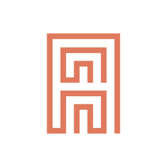 Monogram design vector logo. Monogram initial letter mark A logo design. Monogram design vector logo. Monogram initial letter mark A logo design simple A monogram