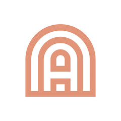 Monogram design vector logo. Monogram initial letter mark A logo design. Monogram design vector logo. Monogram initial letter mark A logo design simple A monogram