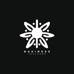 Abstract Science star molecule logo design vector for your brand or business