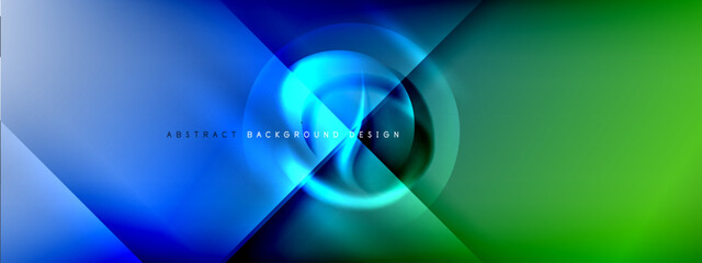 Color gradient shadows and light effects background. Lens flares and circles design. Trendy simple fluid color gradient abstract background with dynamic straight shadow line effect