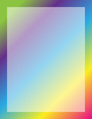 Pastel Rainbow Gradient Letter Template Background Image