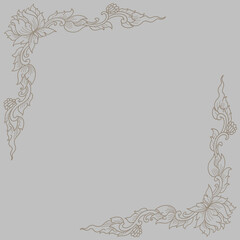 A set of beautiful bordered Thai patterned background images that are perfect for background or report covers