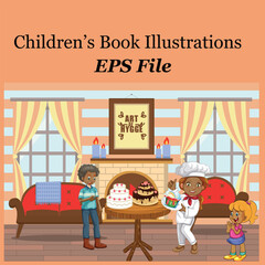 children s book illustration,illustration in cartoon style