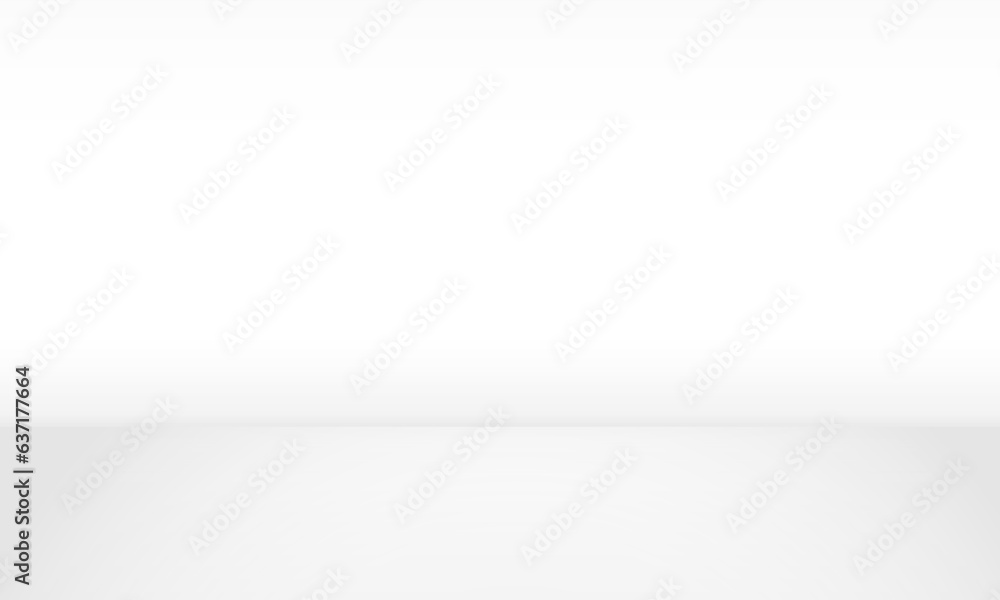 Poster abstract white black gradient background empty space studio room for display product ad website vect