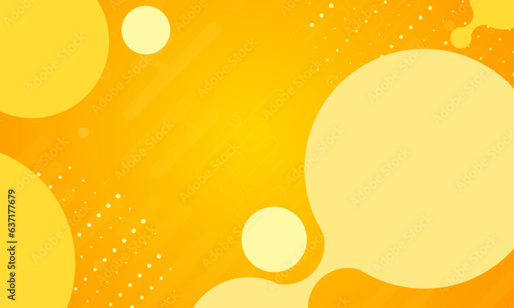 Poster abstract liquid shape orange gradient template banner with gradient color dot technology background 