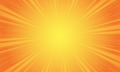 Obraz premium abstract background with futurisctic and modern and orange sun ray burst style speed vector design