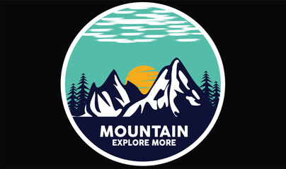 Mountain Explore More t Shirt Design