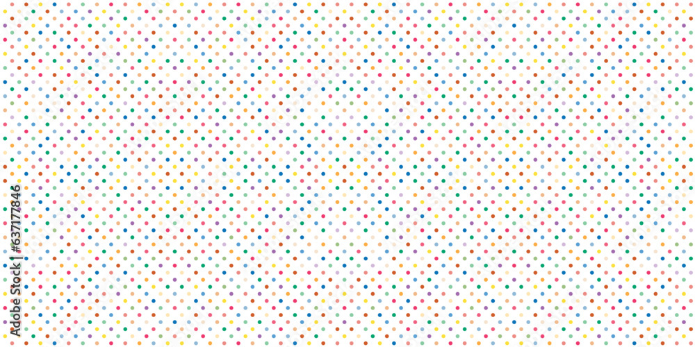 Aufkleber random colorful small polka dot seamless pattern background retro vintage vector design