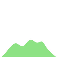 Fototapeta premium Green Mountain hill landscape