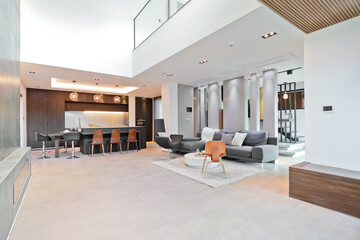 Japanese interior detailing with lines and planes