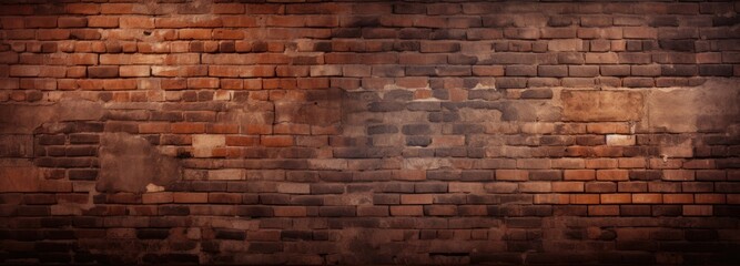 a captivating brown brick wall background, seamlessly blended into a lo-fi aesthetic.