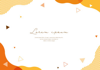 Abstract and simple card design(autumn)