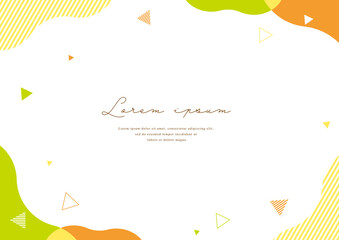 Abstract and simple card design