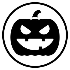 pumpkin glyph icon