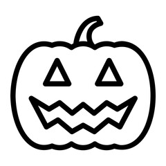 pumpkin line icon