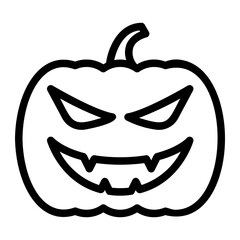 pumpkin line icon
