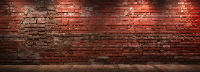 Poster Mur de briques Discover a vibrant stock photo showcasing red brick walls, capturing the essence of Adam's unique stylistic touch.