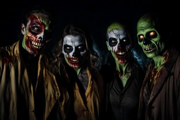 scary Halloween zombie costumes , Zombie Halloween Costume - Generative AI