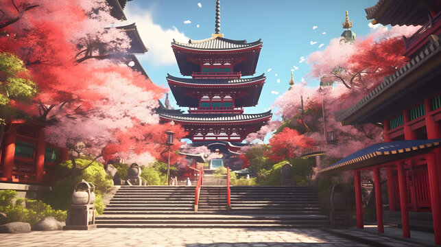 popular sights in the city of Tokyo japan Made with Generative AI