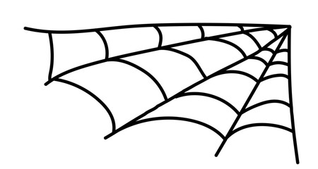 spider web hand drawn line