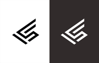 MONOGRAM LOGO OF WINGS 