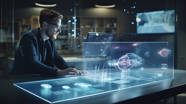 Digital Envoys: Fingers Leading Holographic Exploration