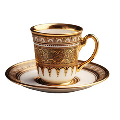 Traditional cup for serving Turkish coffee - obrazy, fototapety, plakaty