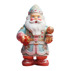 Obraz premium Colorful decoration on a toy of Santa Claus at Christmas time