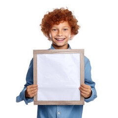 10 years old american boy smiling , Background, Isolated on transparent background, PNG, Generative AI