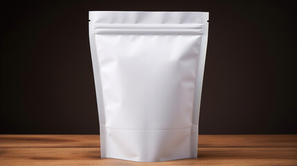 white paper bag for mockup.Generative Ai