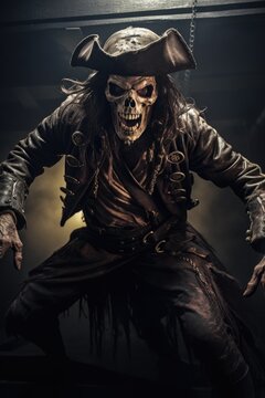skeleton pirate jump run fight