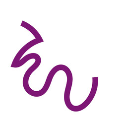 Fototapeta premium Purple squiggly line 