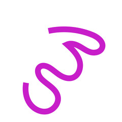Obraz premium Purple squiggly line 