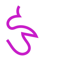Obraz premium Purple squiggly line 