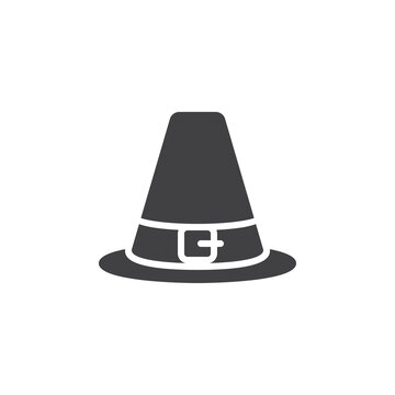 Pilgrim Hat vector icon