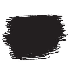 Fototapeta premium Hand drawn brush background. Brush splash in black color. Vector illustration. Black spot.