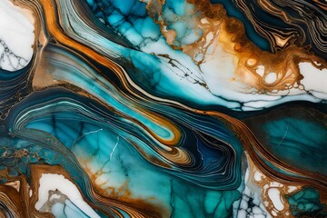 beautiful blue, yellow and white abstract background - Generative AI