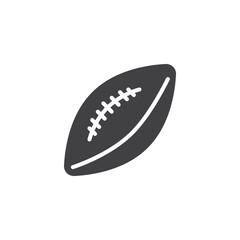 American football ball vector icon