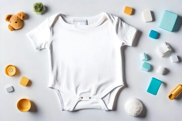child t shirt on a white background - Generative AI
