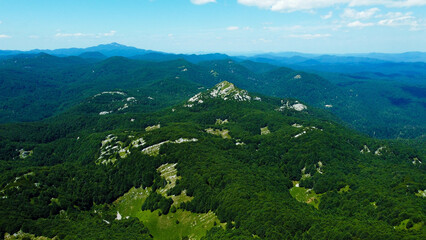 Fototapeta premium Peak Guslica, Platak, Croatia